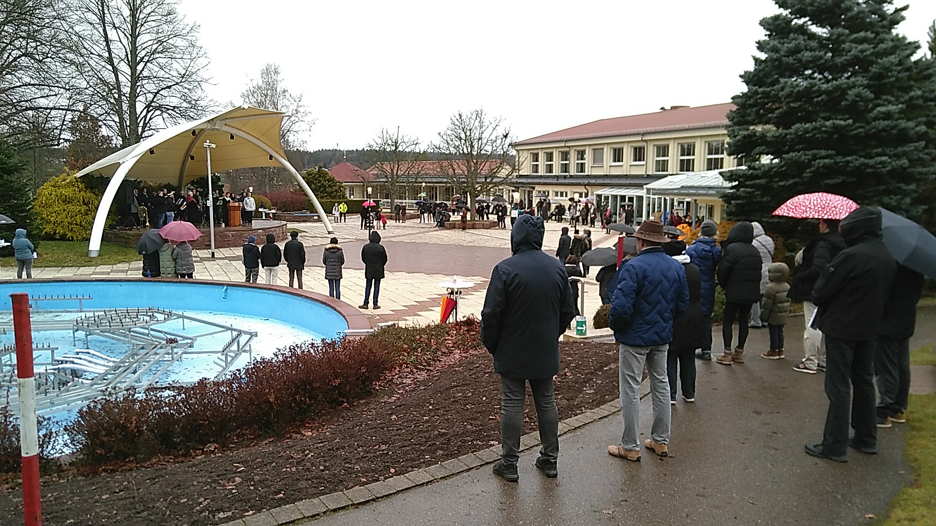 Etwas verregnete Waldweihnacht im Jahr 2021.